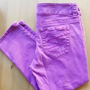 🍇Seven7🍇 for all mankind Purple Cropped Jeans